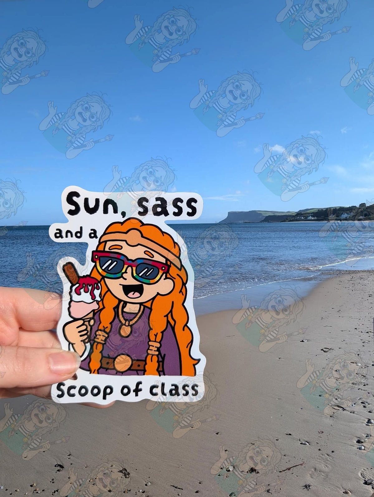 Princess Taisie at the beach