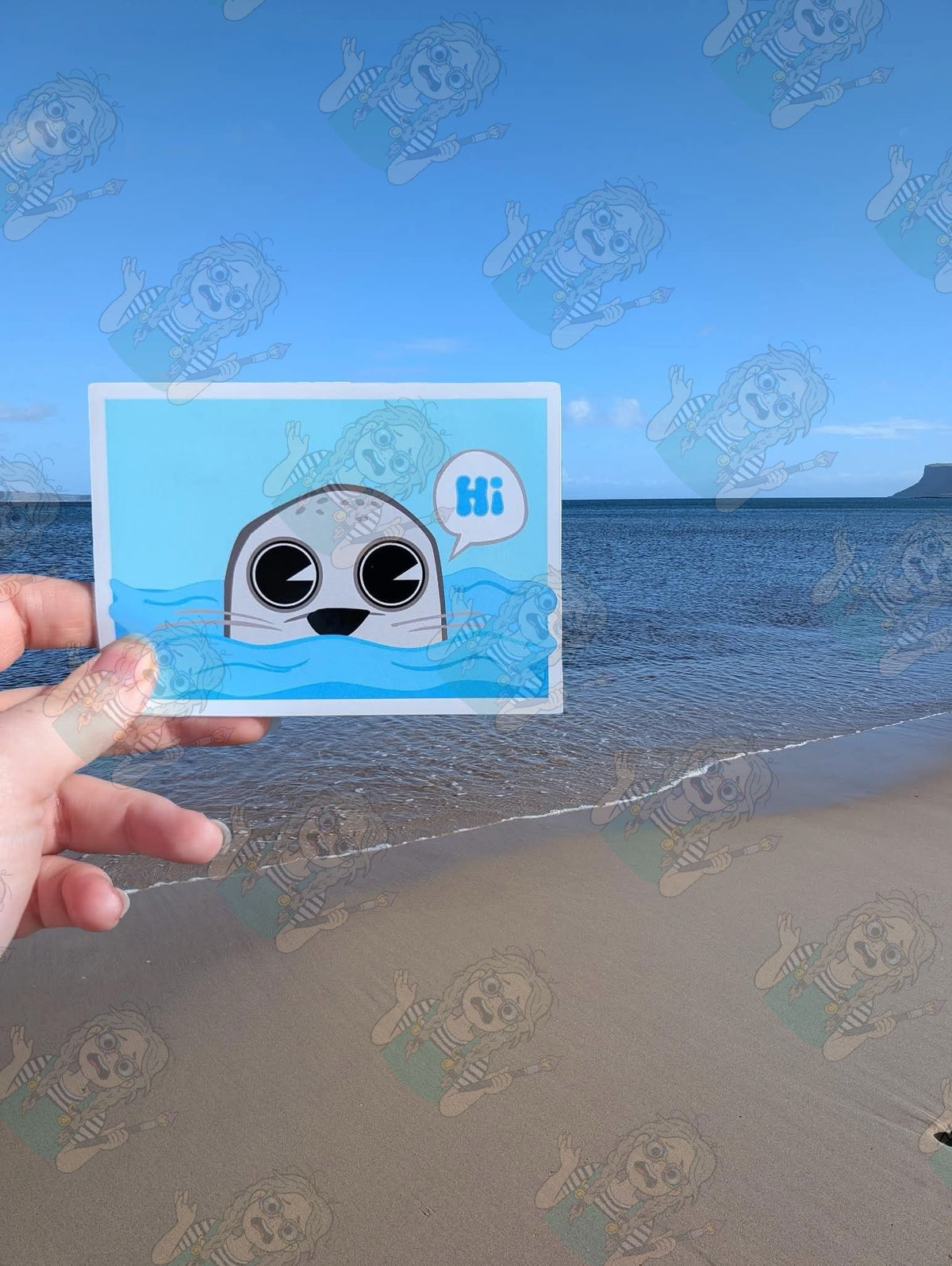 Peekaboo seal
