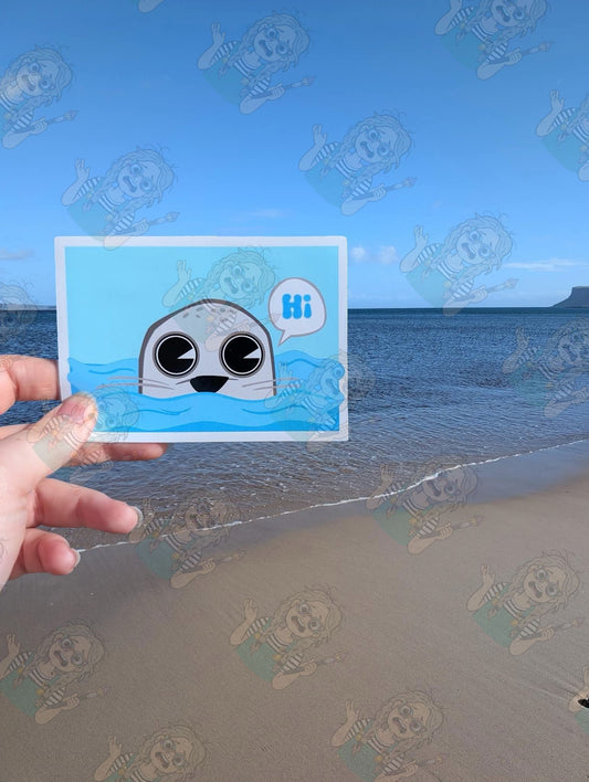 Peekaboo seal